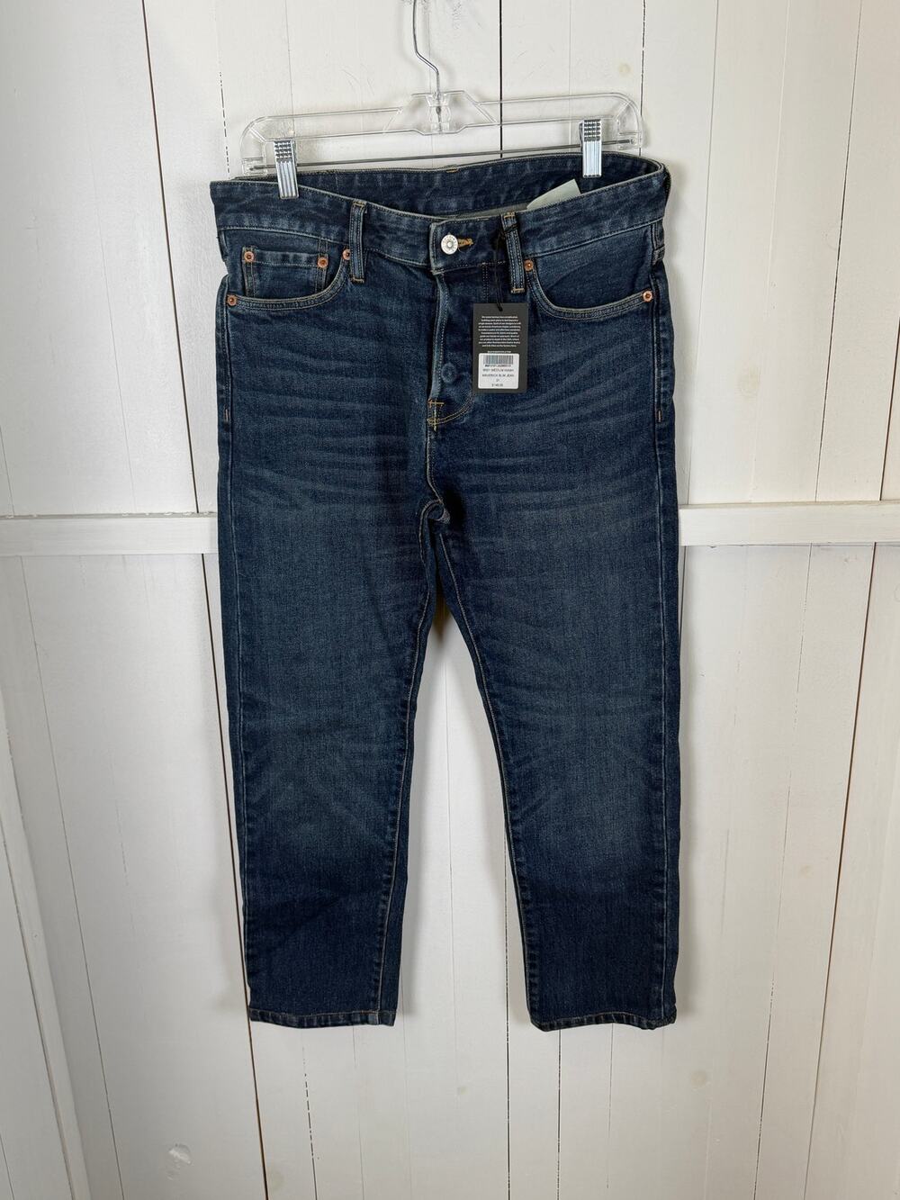 Buck Mason Slim Jeans Blue 31x30 NWT Cotton Spandex Men’s